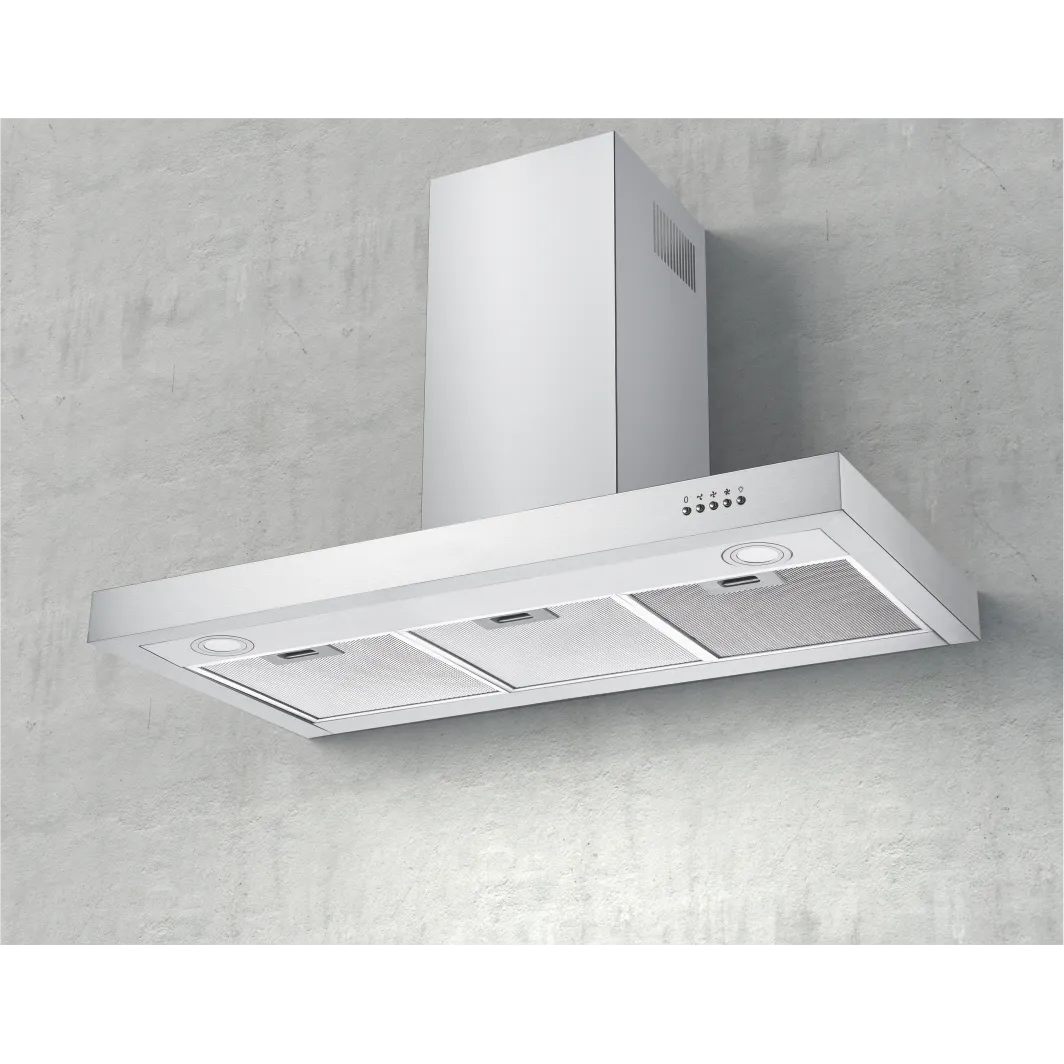 T-shape Chimney Cooker Hood Push Button Chimney 125 60/90cm - 图片 1