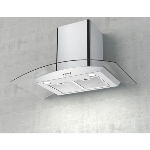 Curved glass Cooker Hood 502 60/90cm
