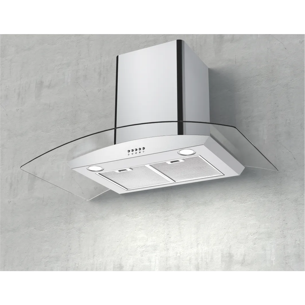 Curved glass Cooker Hood 502 60/90cm - 图片 1