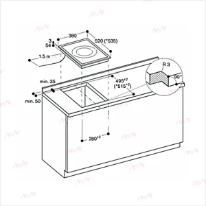 Built-in Induction Hob with Single Zone with Boost HJ3052IH1B - 图片 2