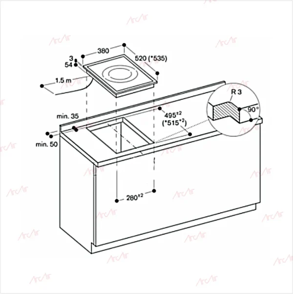 Built-in Induction Hob with Single Zone with Boost HJ3052IH1B