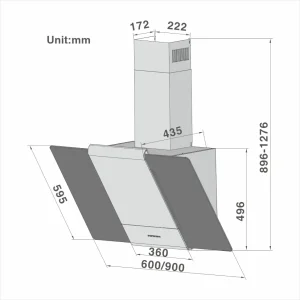 High End Designed Angled Hood 708C - 图片 2