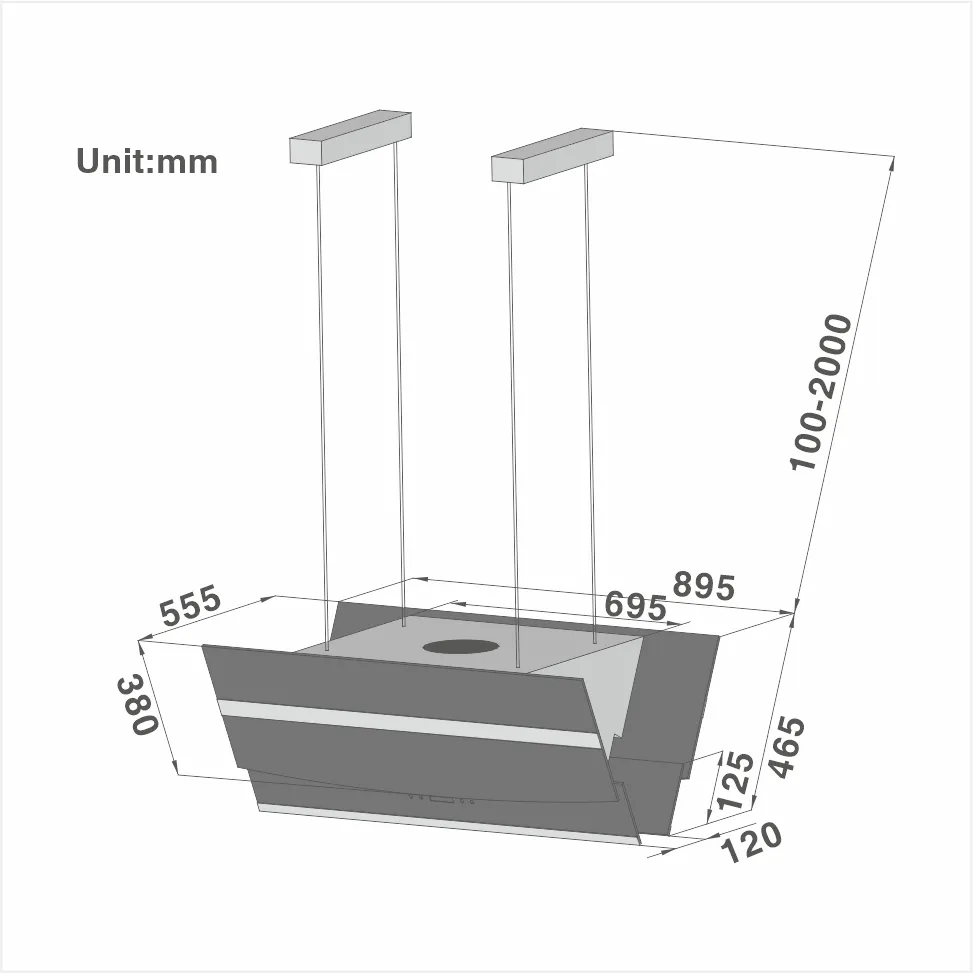 Special Designed Island Cooker Hood 826 - 图片 2