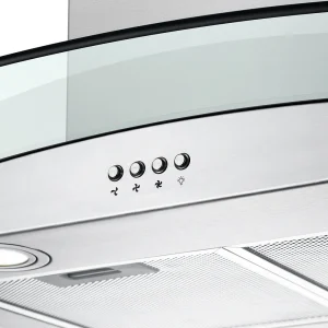 Curved glass Cooker Hood 502 60/90cm - 图片 4